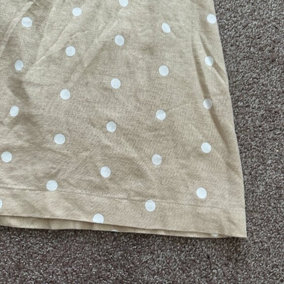 NWT Old Navy Beige Polka Dot Linen Blend A-Line Mini Skirt Women's Plus Size XXL - Picture 10 of 16